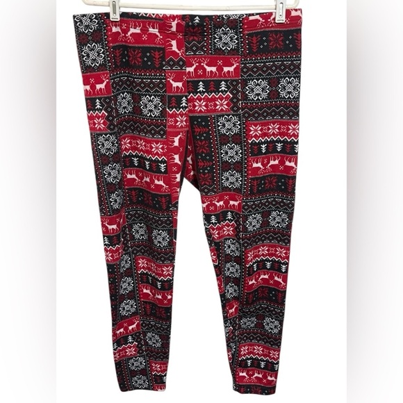 Faded Glory Warm Deer Leggings Sz XL - Picture 1 of 8